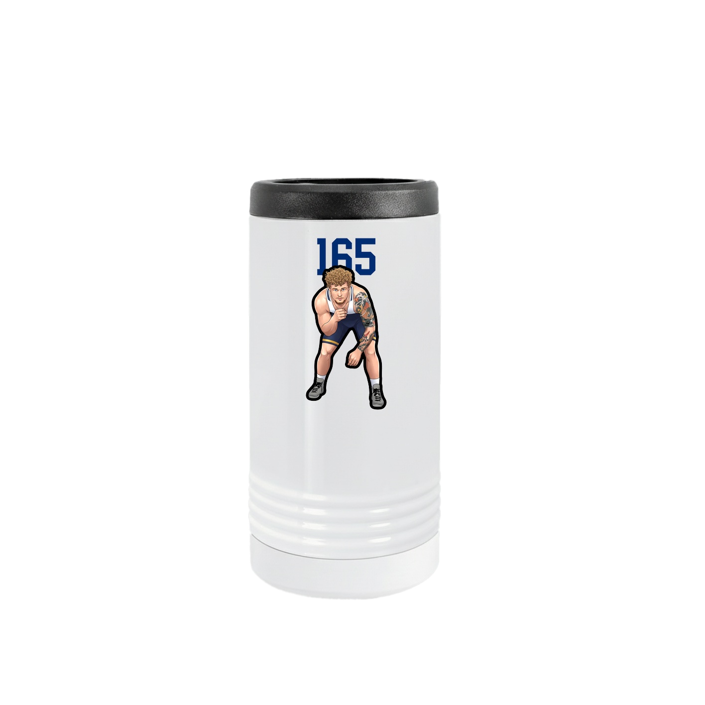 Slim Beverage Holder — Number Top in White