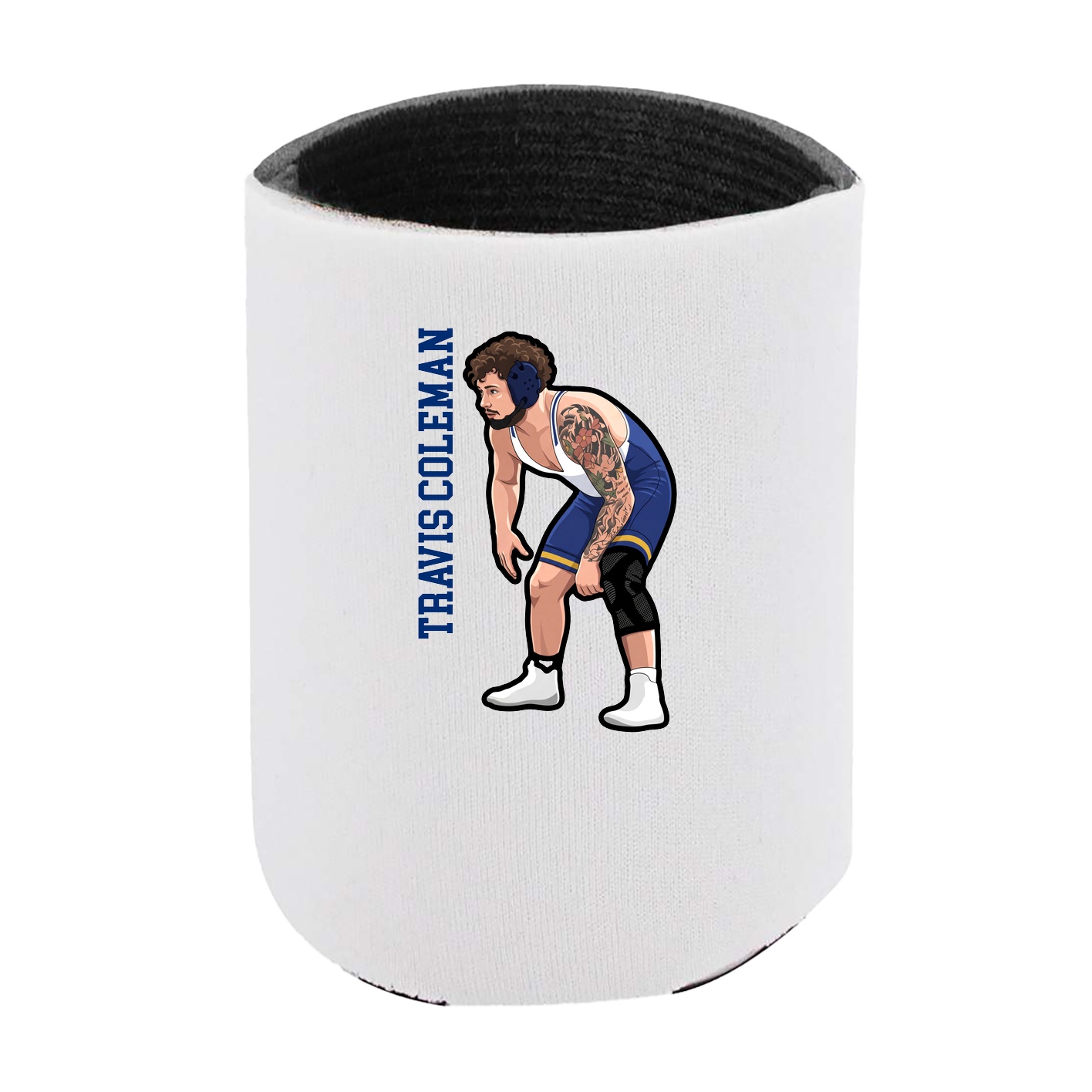 Can Holder — Name Vertical in White