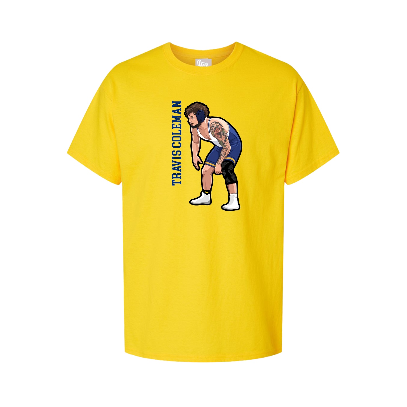 Tee — Name Vertical in Gold
