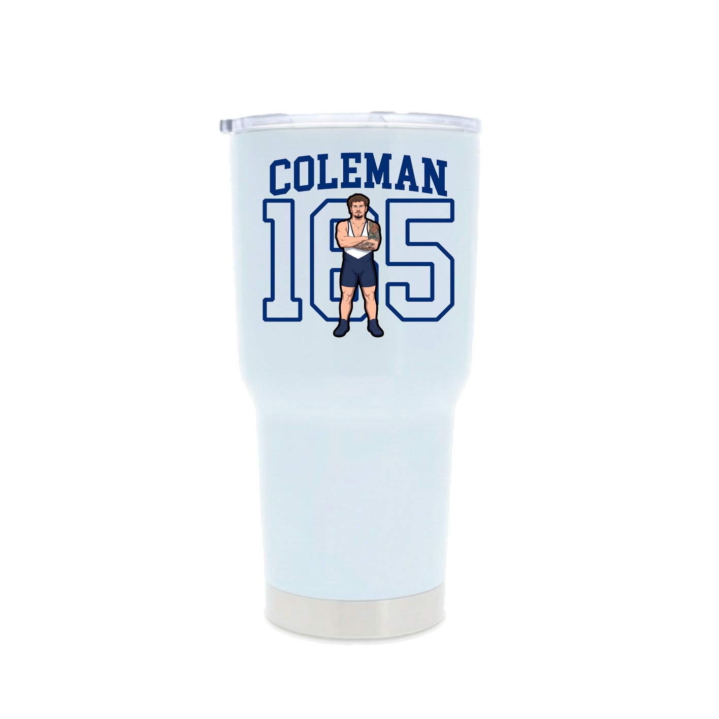30oz Stainless Steel Tumbler — Shirsey in White