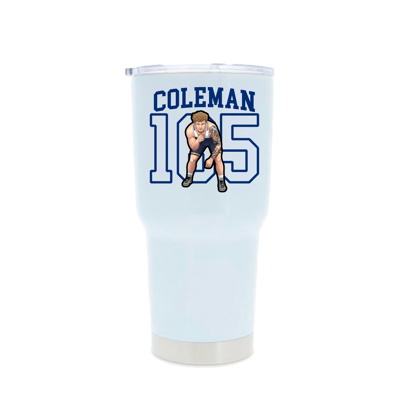 30oz Stainless Steel Tumbler — Shirsey in White