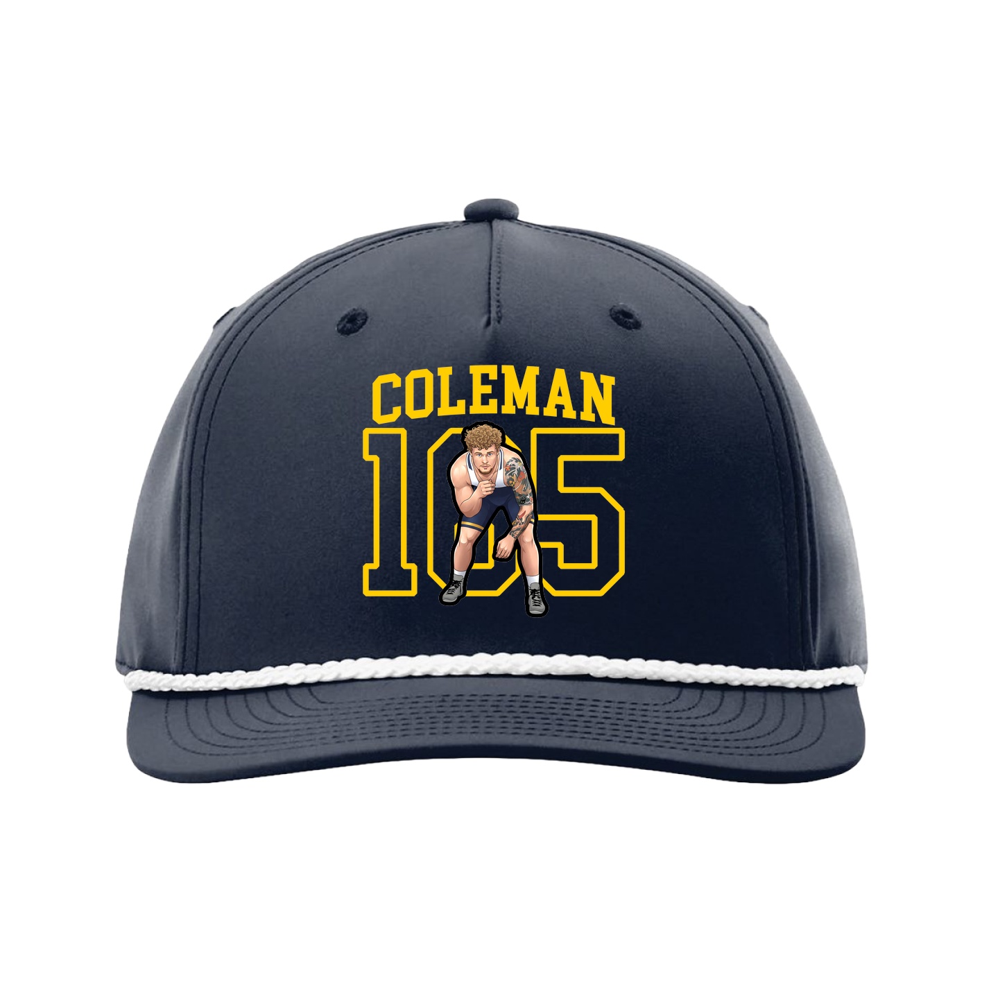 Five-Panel Classic Rope Cap — Shirsey in Navy
