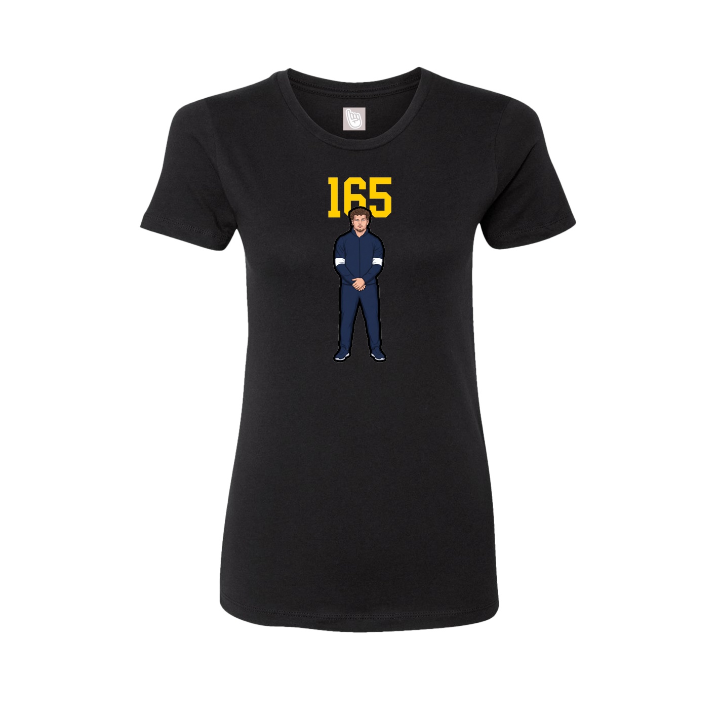 Womens Tee — Number Top in Black