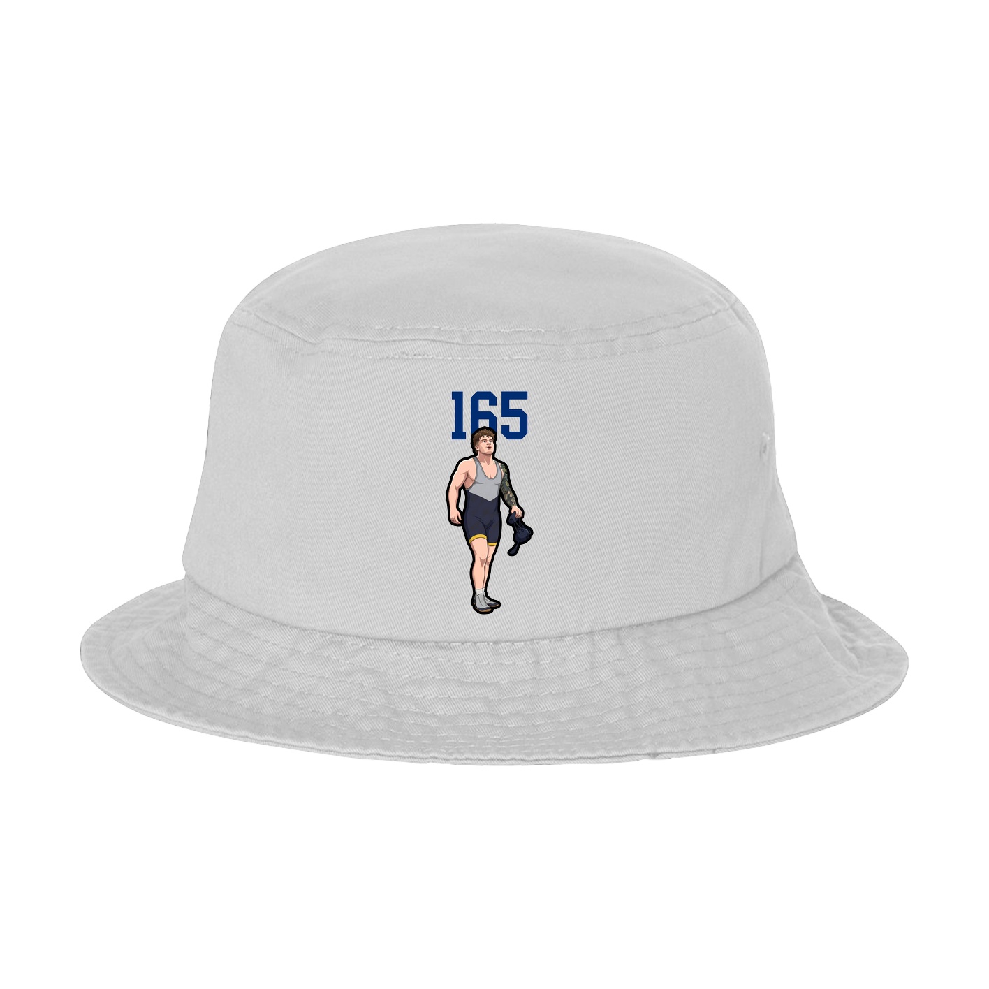 Bucket Cap — Number Top in White