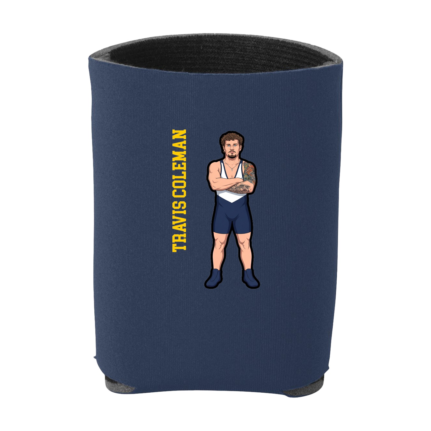 Can Holder — Name Vertical in Navy