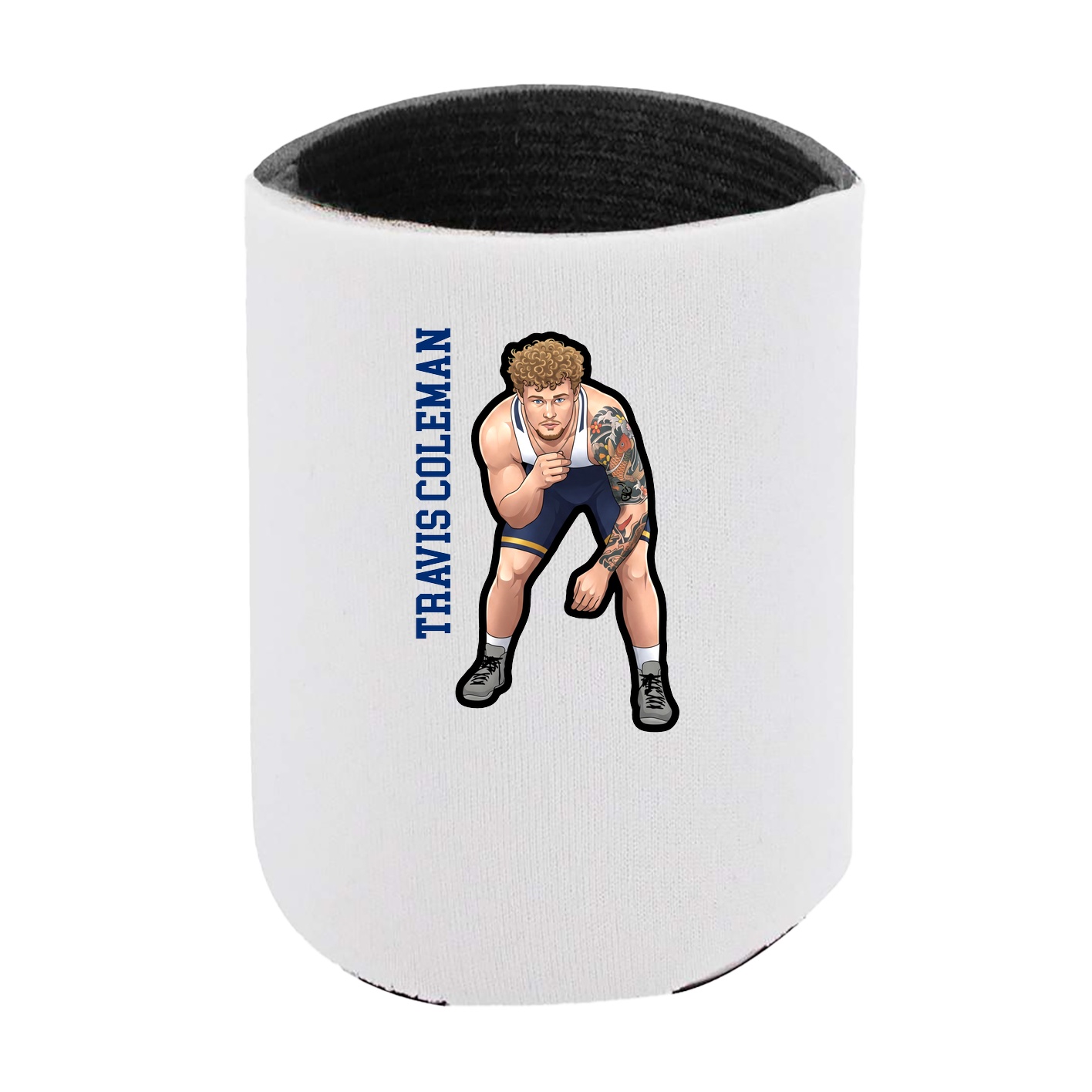 Can Holder — Name Vertical in White