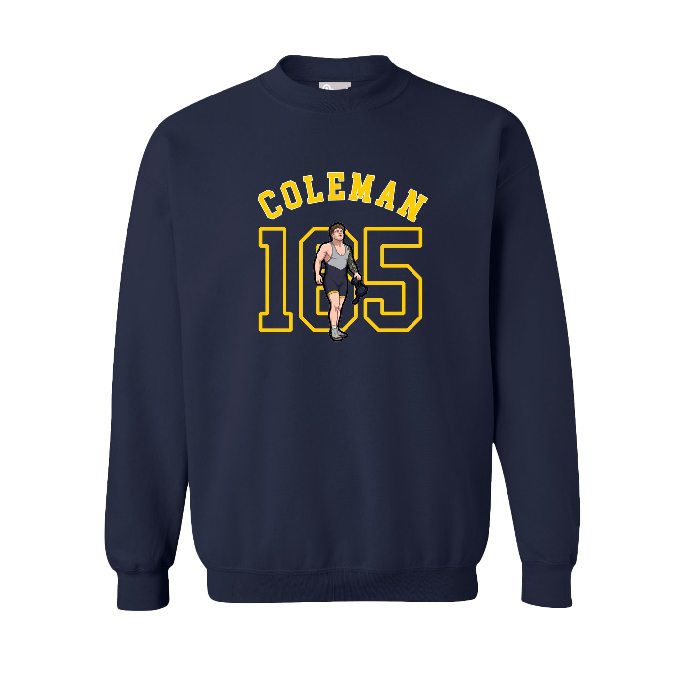 Fleece Crew — Shirsey Arch in Navy