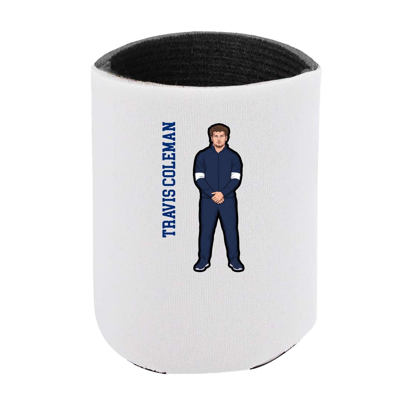 Can Holder — Name Vertical in White