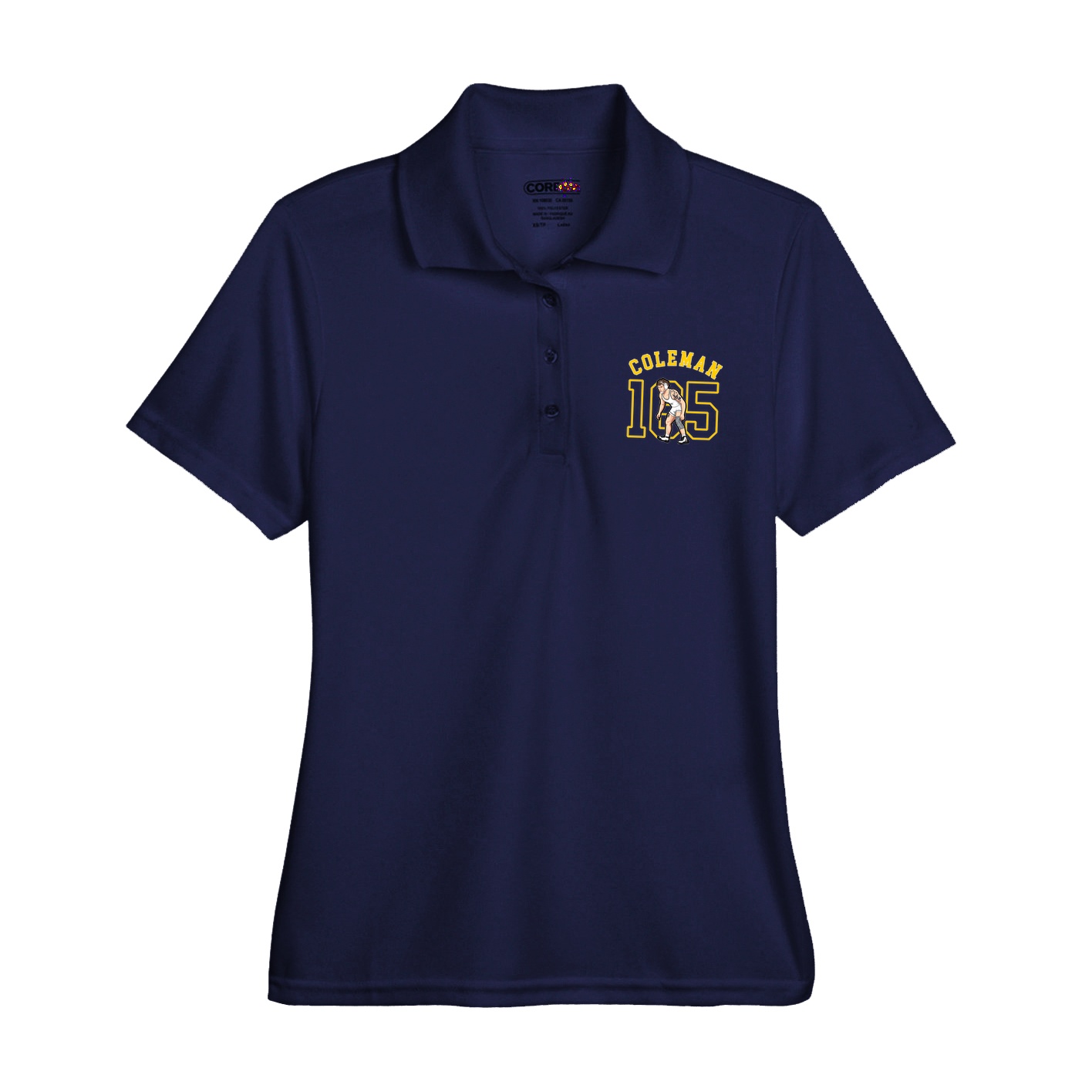Womens Performance Polo — Shirsey Arch in Navy