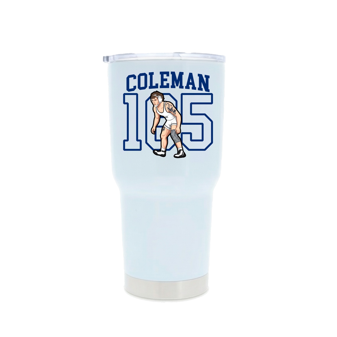 30oz Stainless Steel Tumbler — Shirsey in White