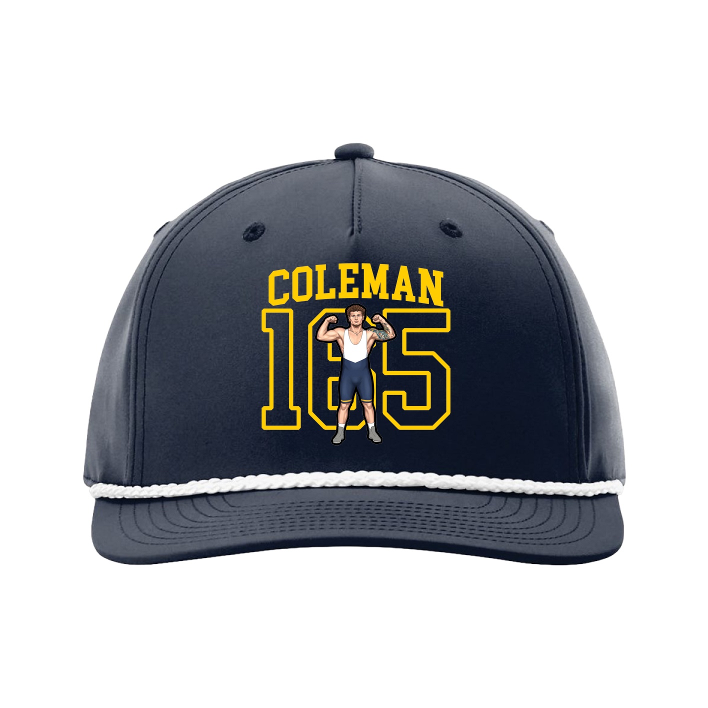 Five-Panel Classic Rope Cap — Shirsey in Navy