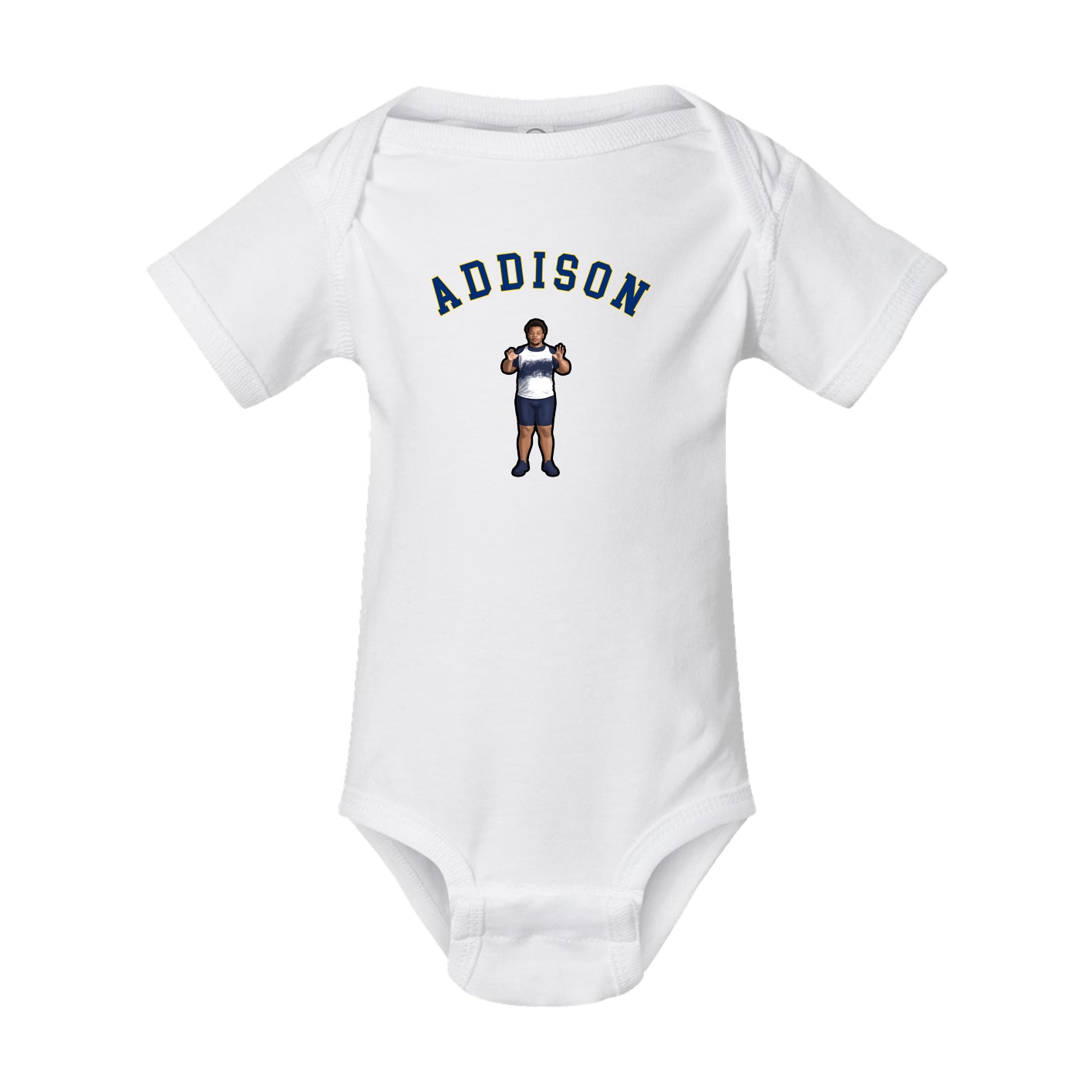Baby Onesie — Shirsey Arch in White