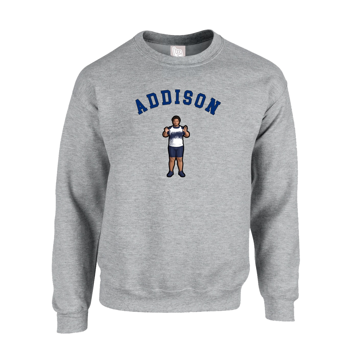 Fleece Crew — Shirsey Arch in Grey