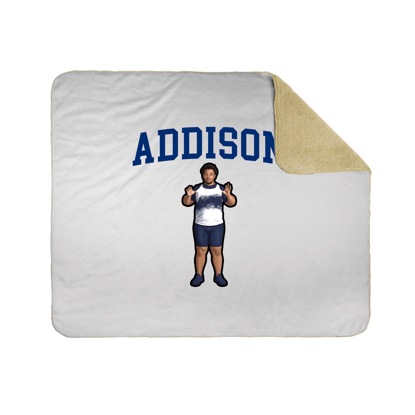 Throw Blanket — Shirsey in White