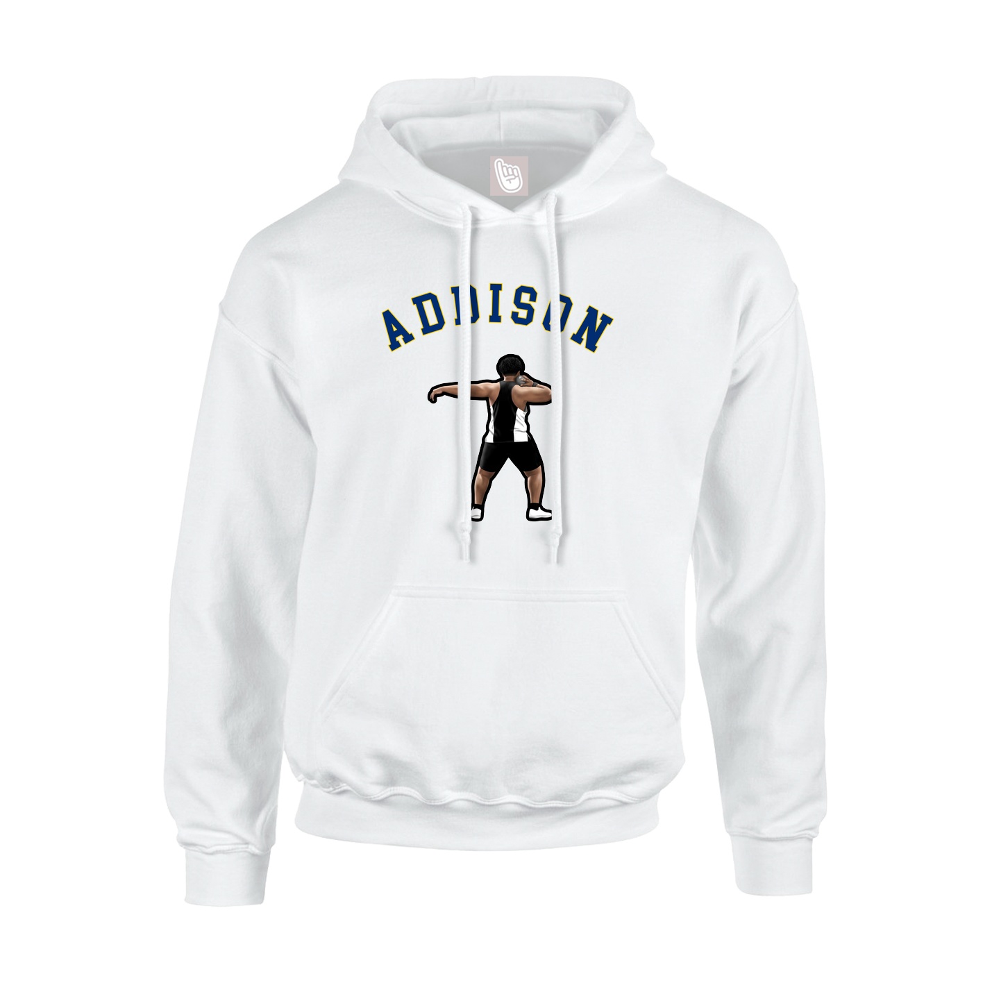 Youth Hoodie — Shirsey Arch in White