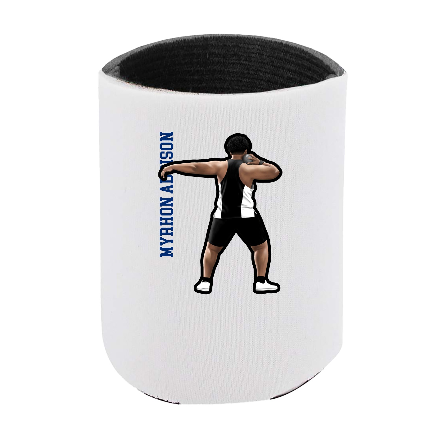 Can Holder — Name Vertical in White