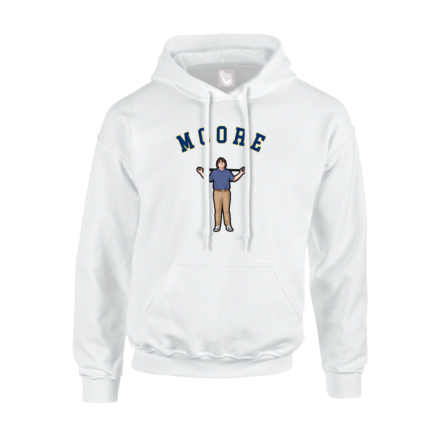 Youth Hoodie — Shirsey Arch in White