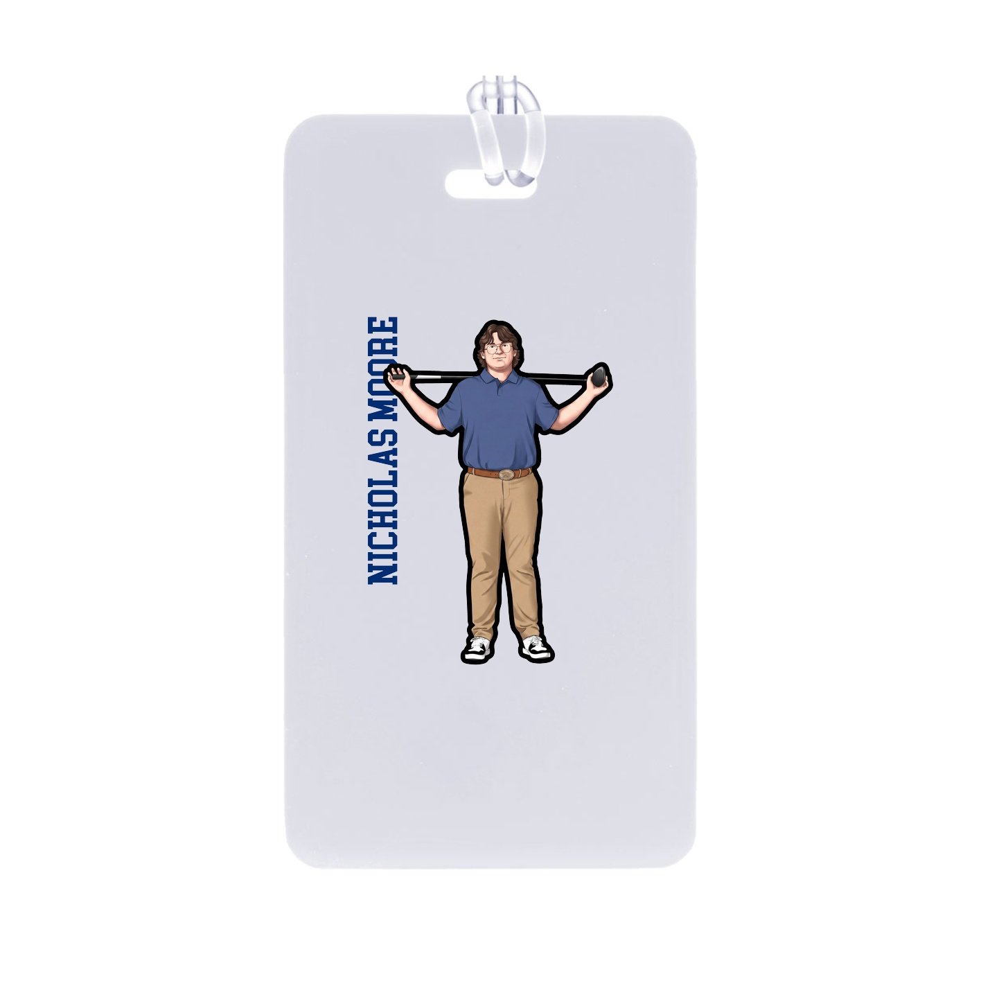 Bag Tag — Name Vertical in Classic