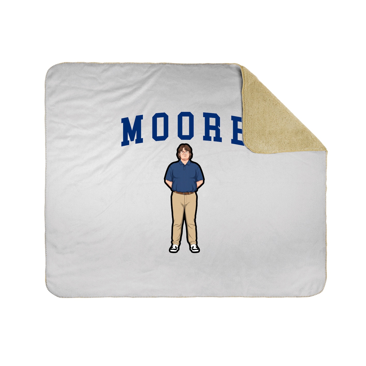 Throw Blanket — Shirsey in White