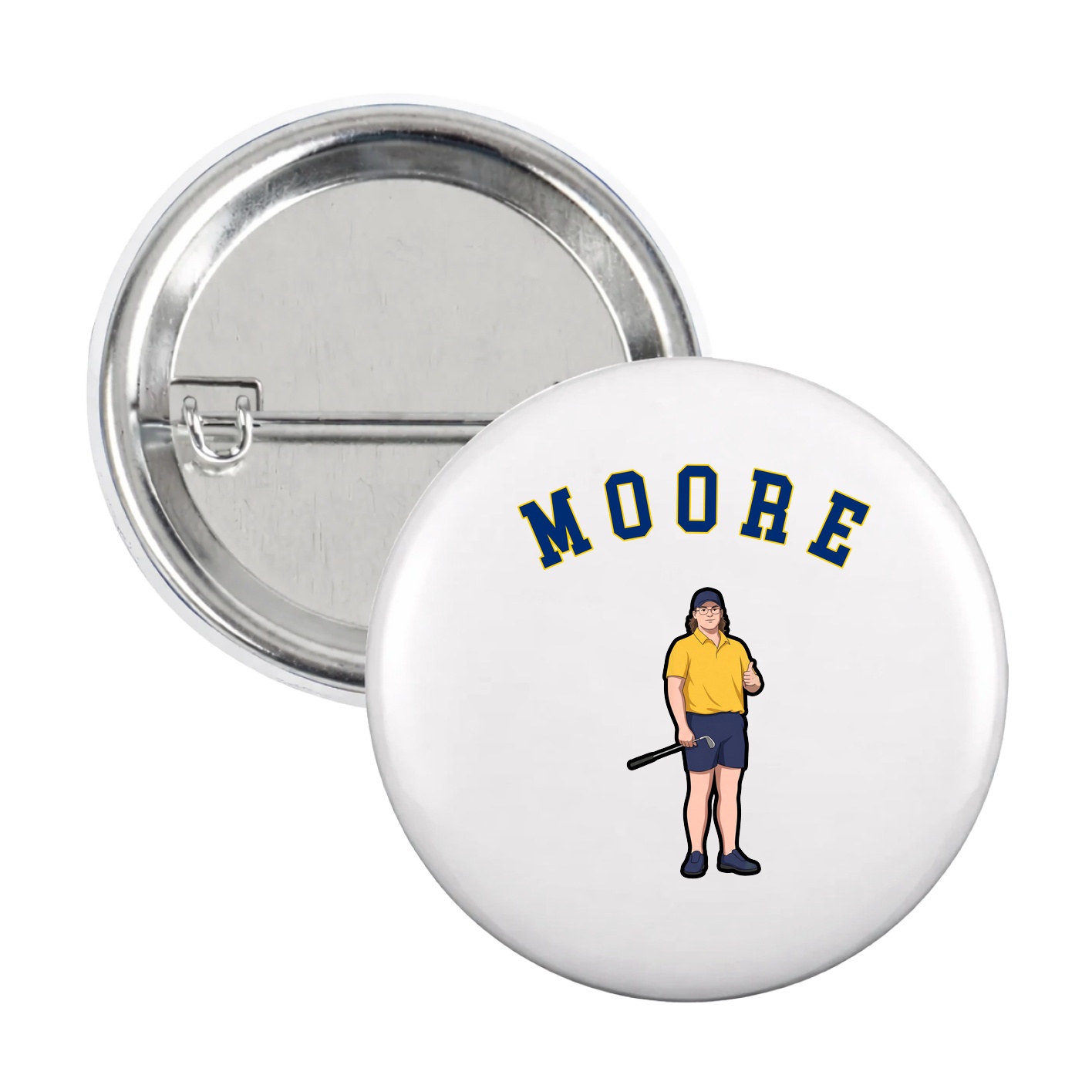 Game Day Button — Shirsey Arch in White