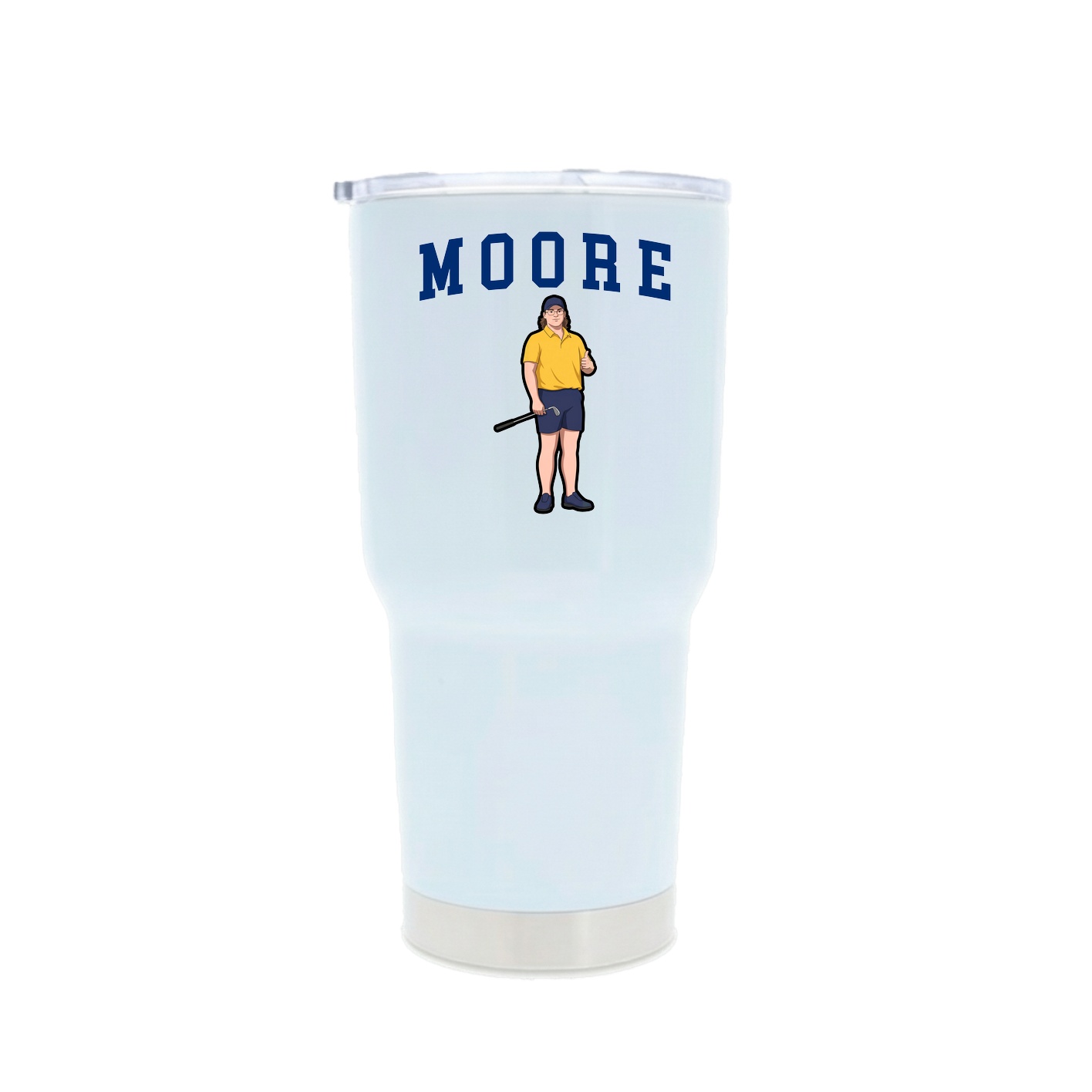 30oz Stainless Steel Tumbler — Shirsey in White