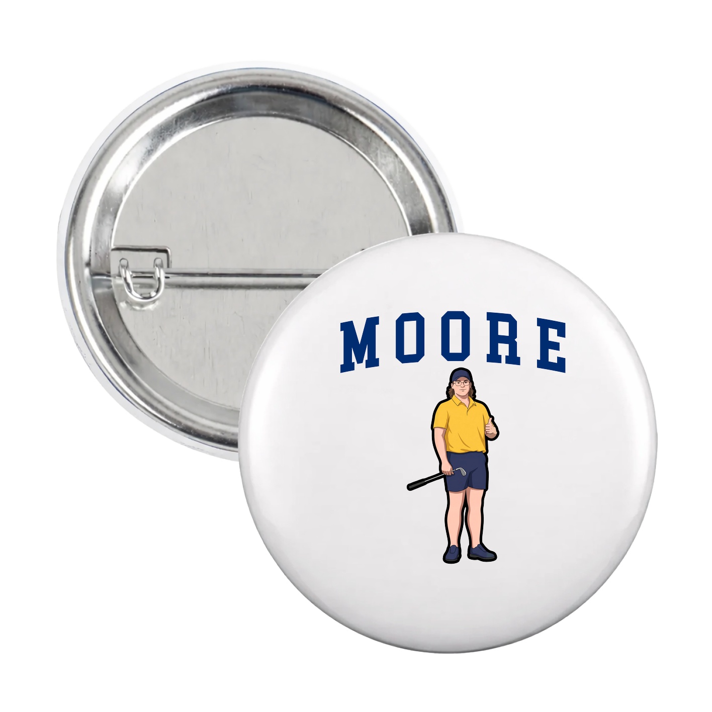 Game Day Button — Shirsey in White