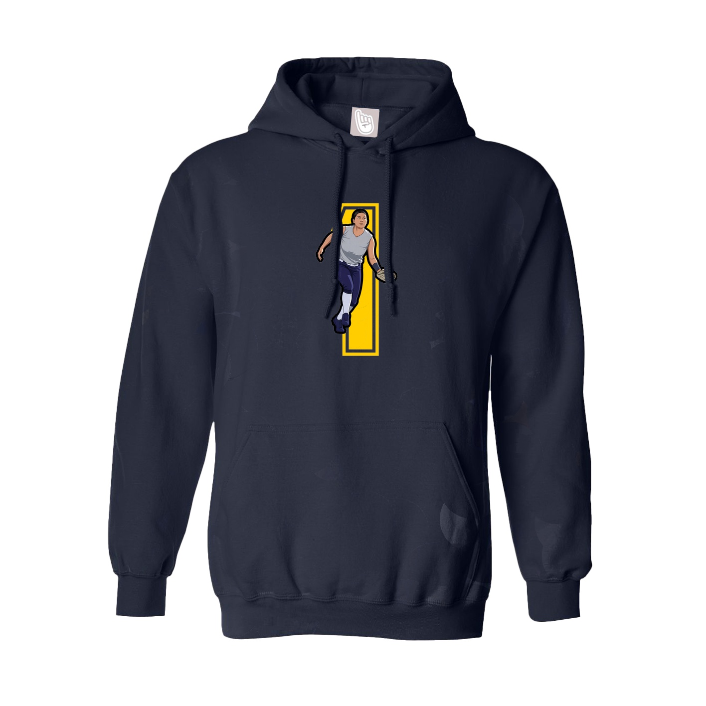 Hoodie — Number in Navy