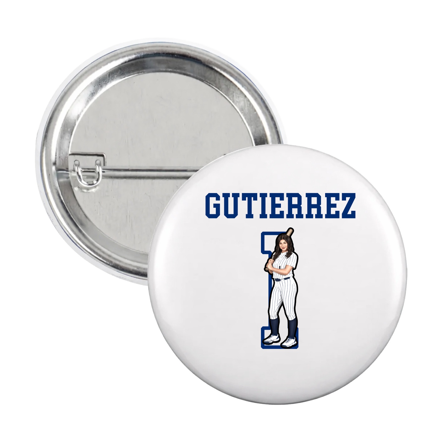 Game Day Button — Shirsey in White