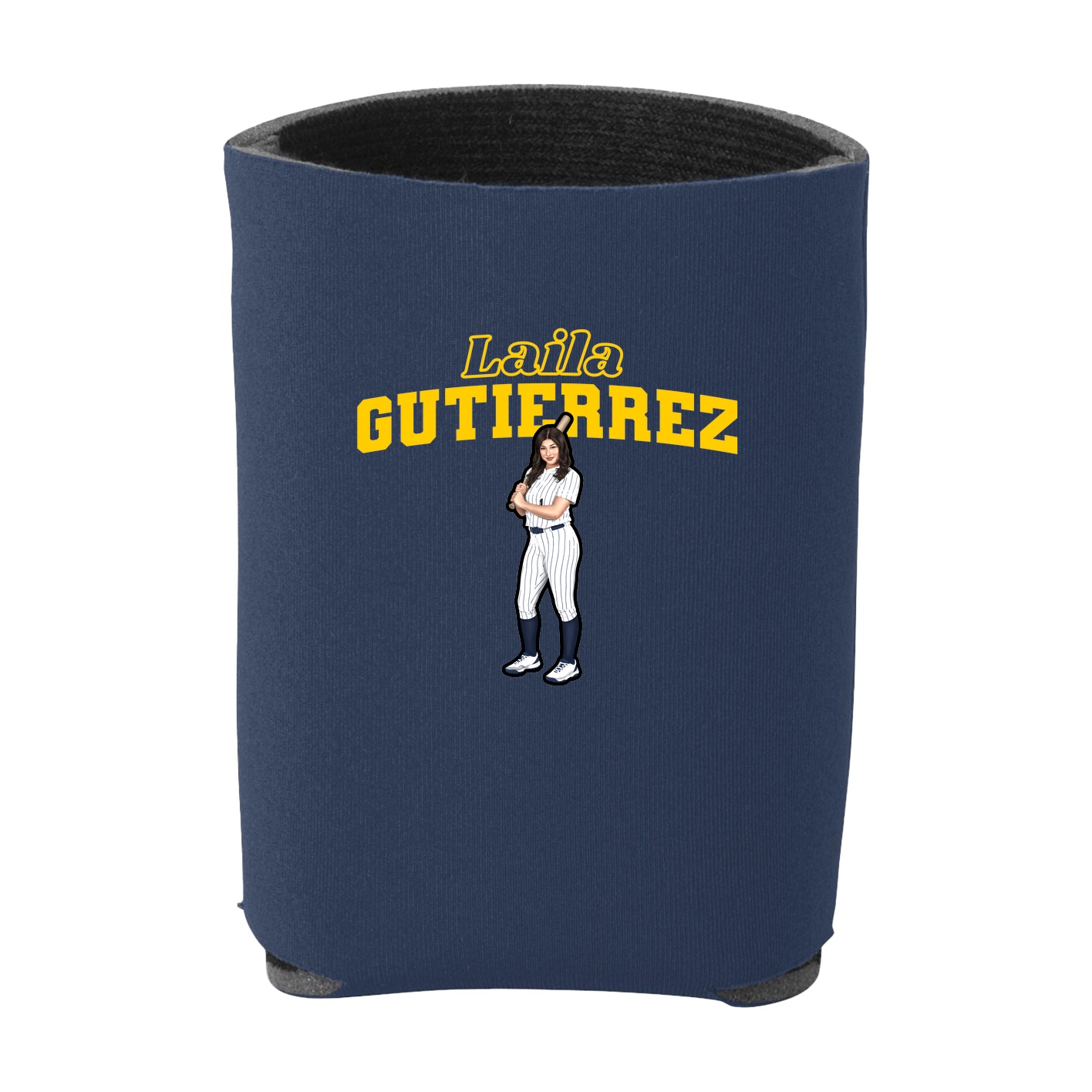 Can Holder — Name Arch in Navy