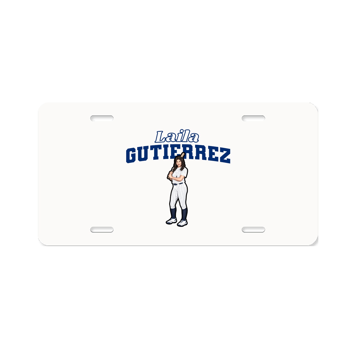 License Plate — Name Arch in Classic