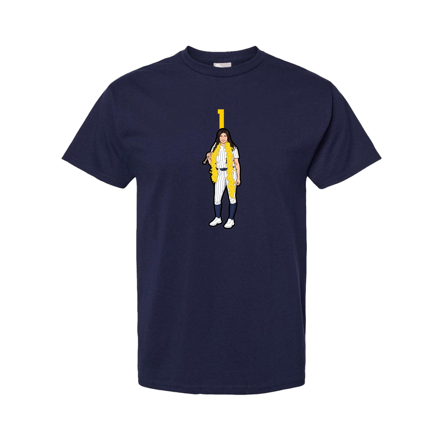 Youth Tee — Number Top in Navy