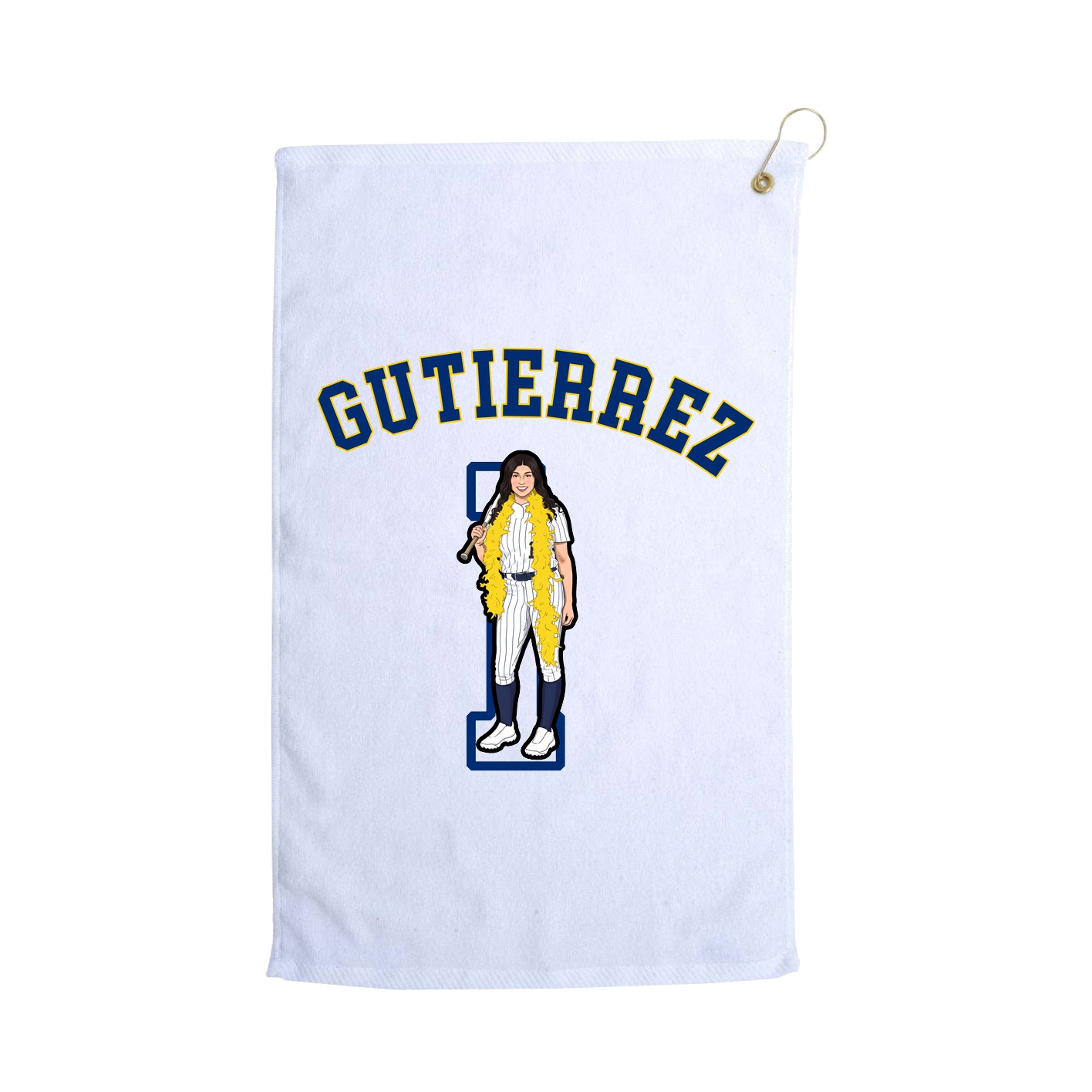 Golf Towel — Shirsey Arch in White