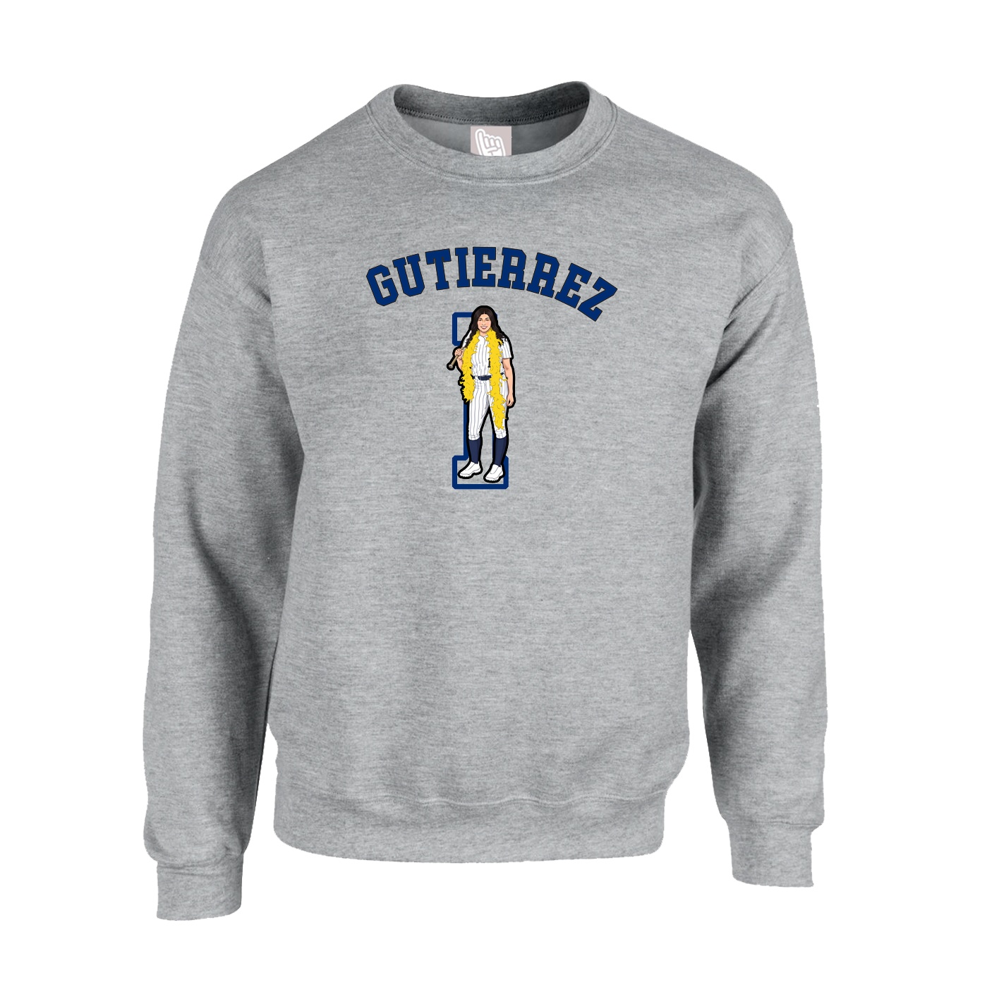 Fleece Crew — Shirsey Arch in Grey