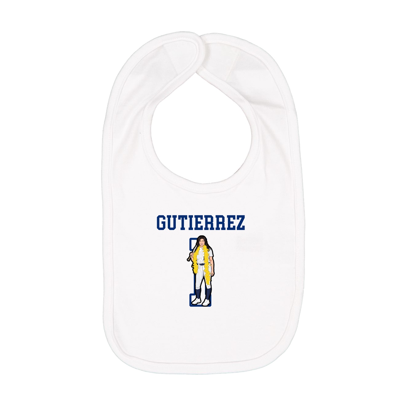 Infant Bib — Shirsey in White