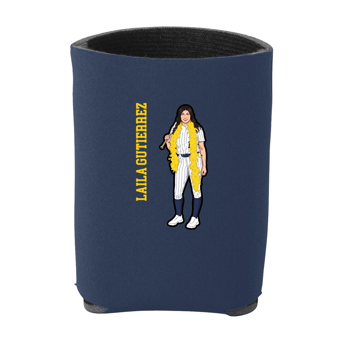 Can Holder — Name Vertical in Navy