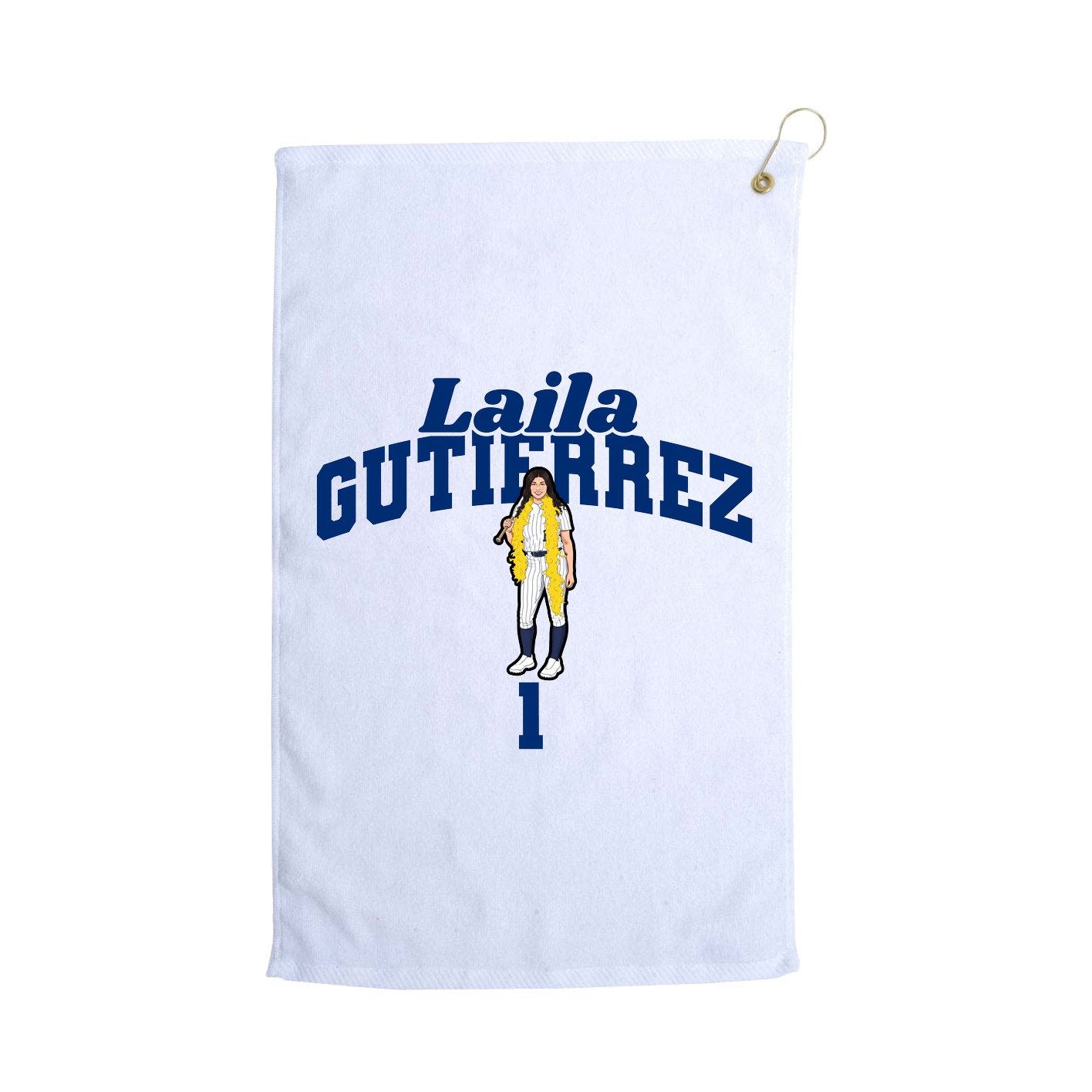 Golf Towel — Signature Arch in White