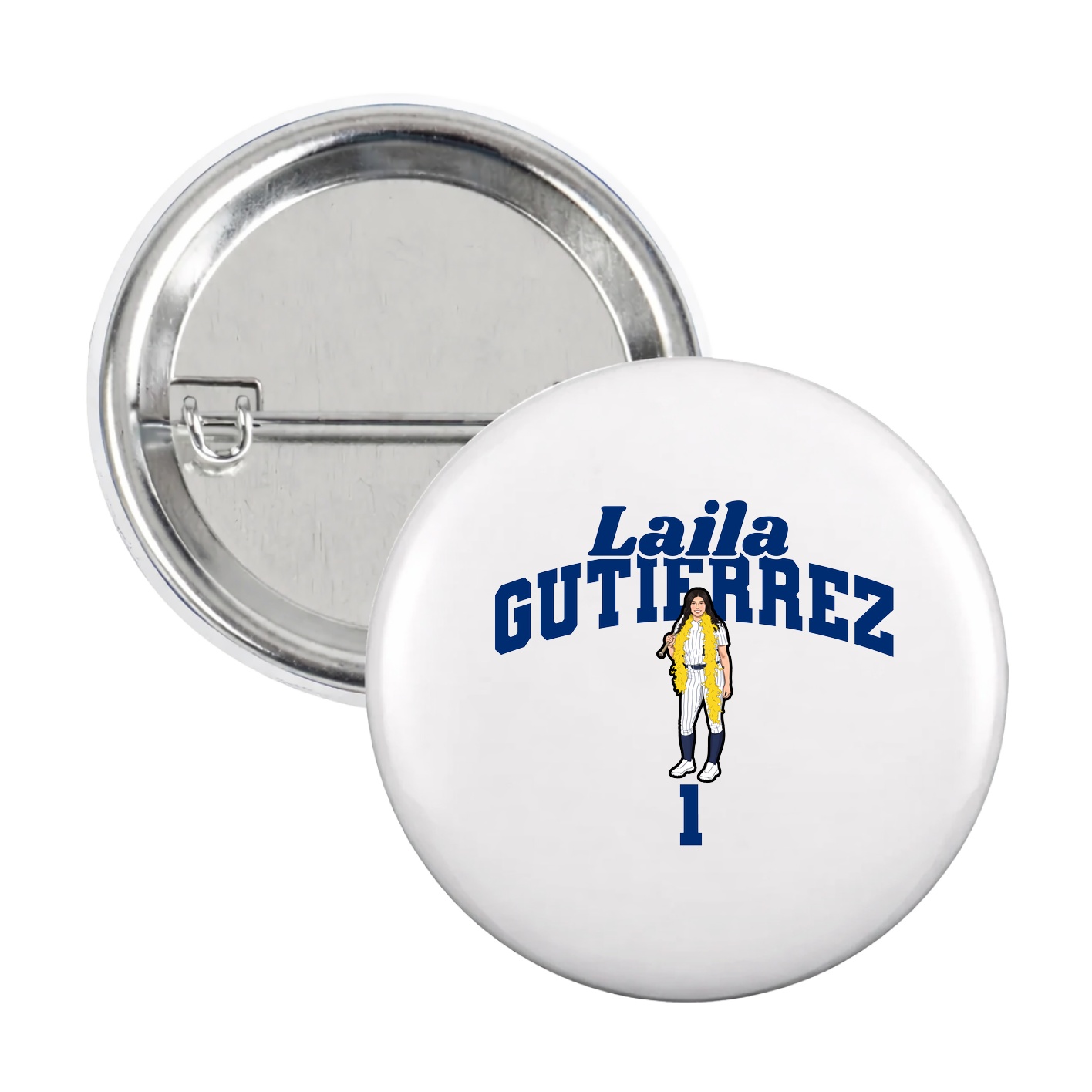 Game Day Button — Signature Arch in White
