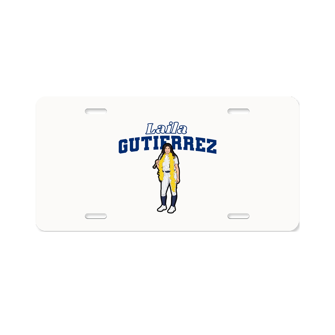 License Plate — Name Arch in Classic