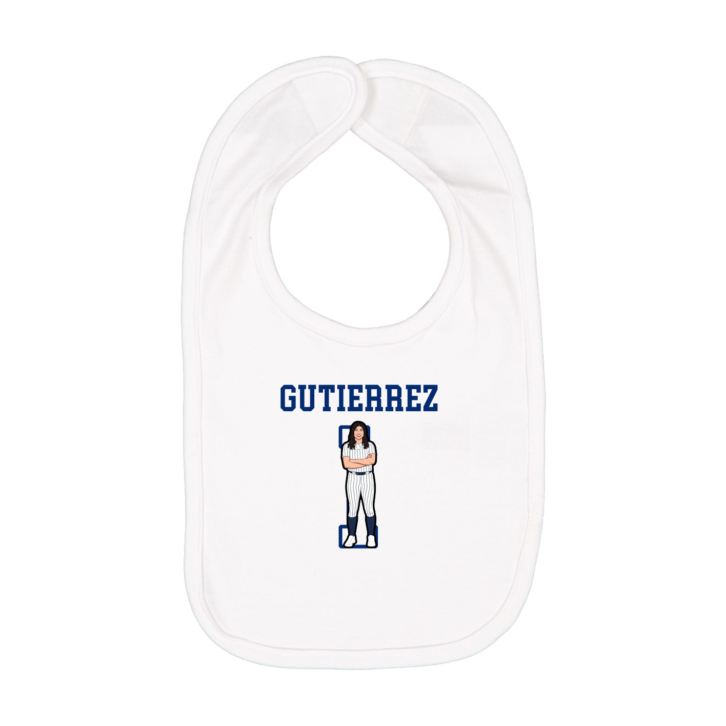 Infant Bib — Shirsey in White