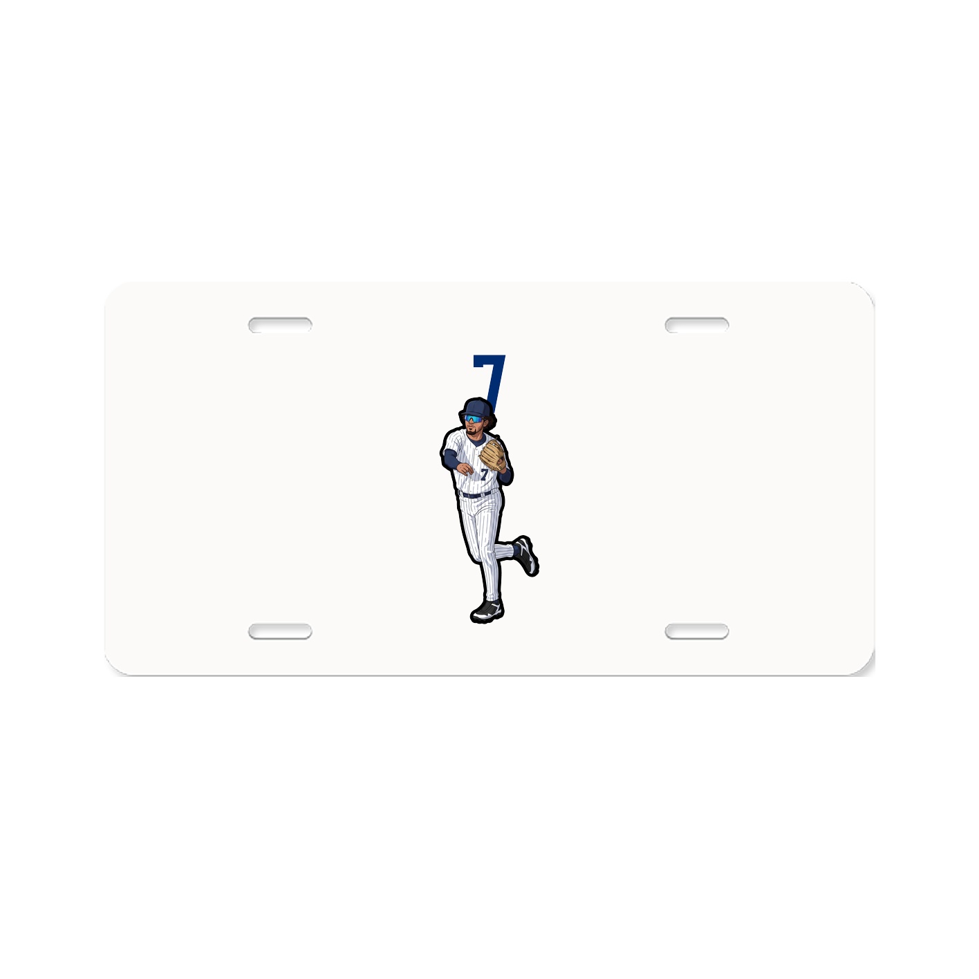 License Plate — Number Top in Classic