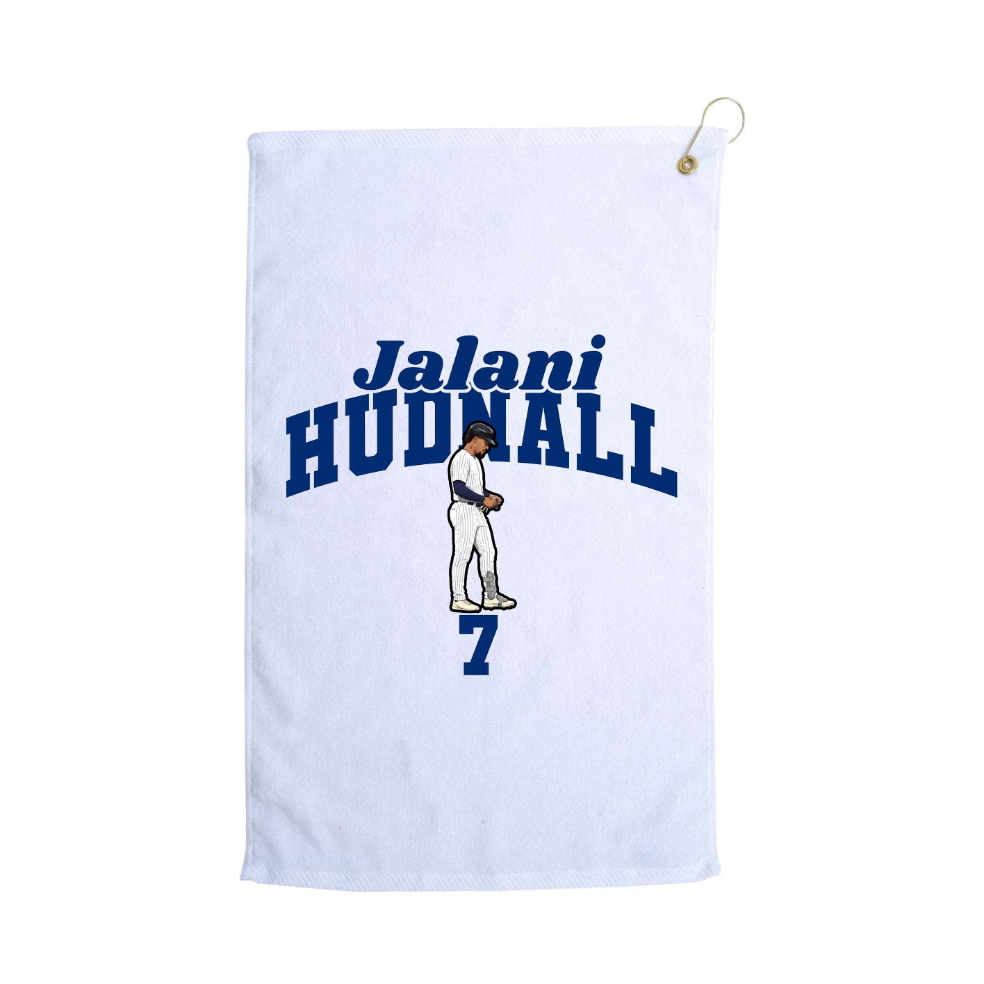 Golf Towel — Signature Arch in White