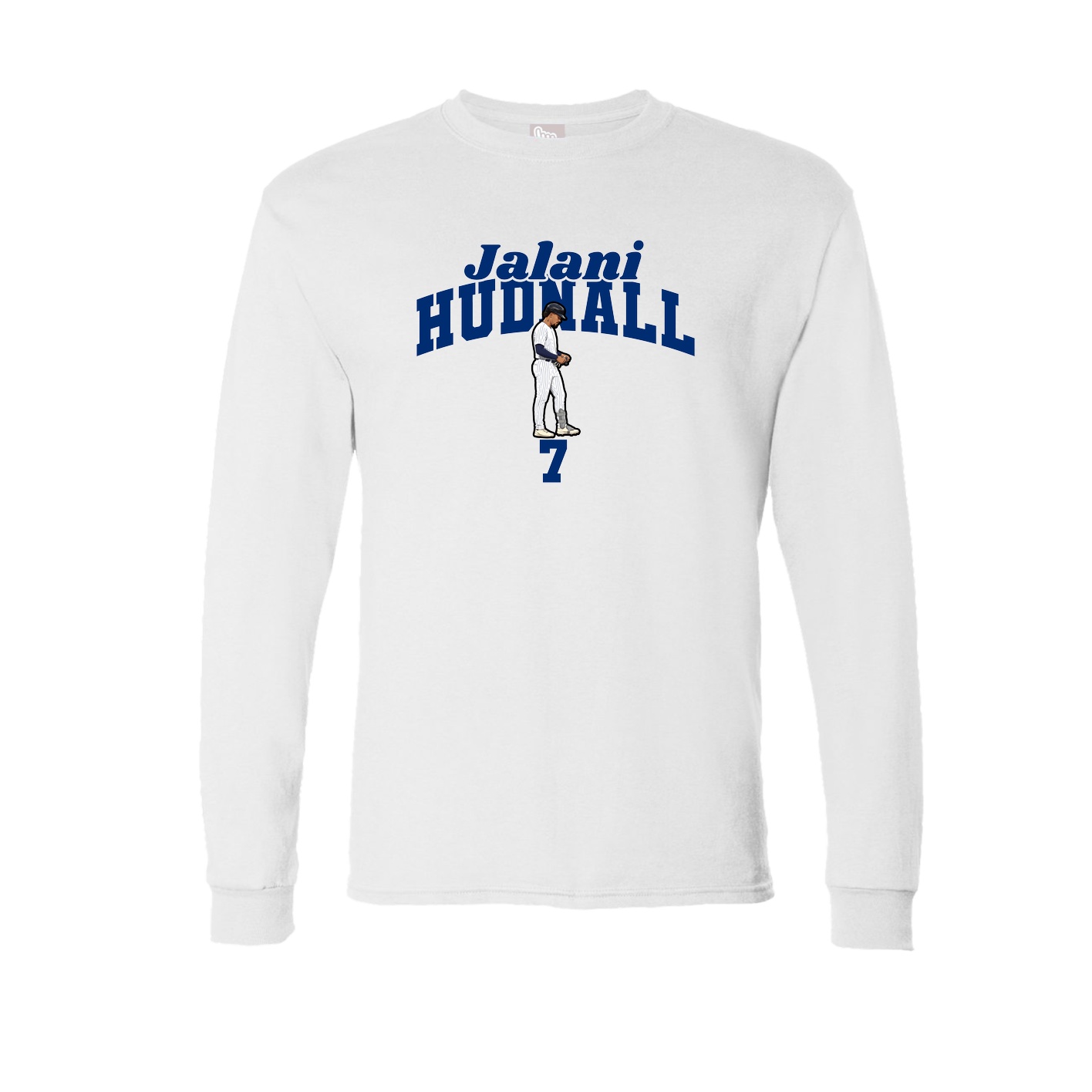 Long Sleeve Tee — Signature Arch in White