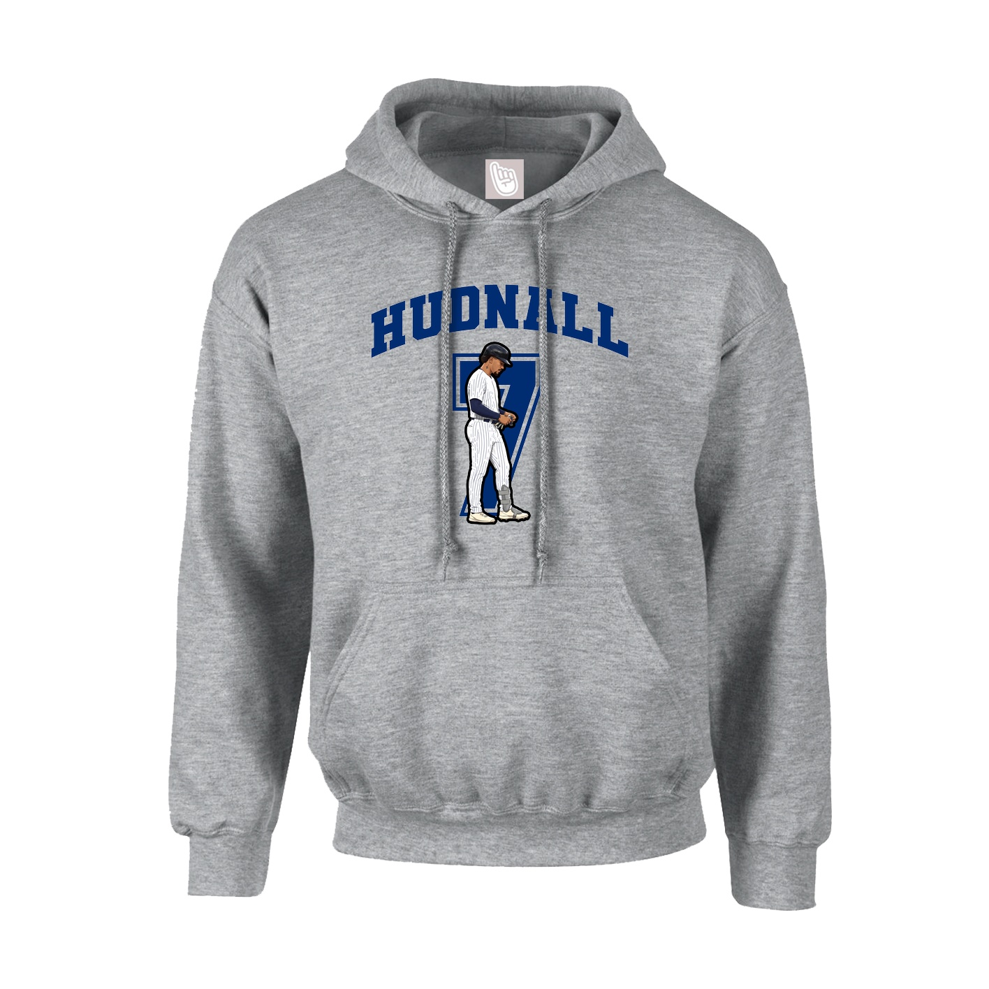 Hoodie — Number in Grey