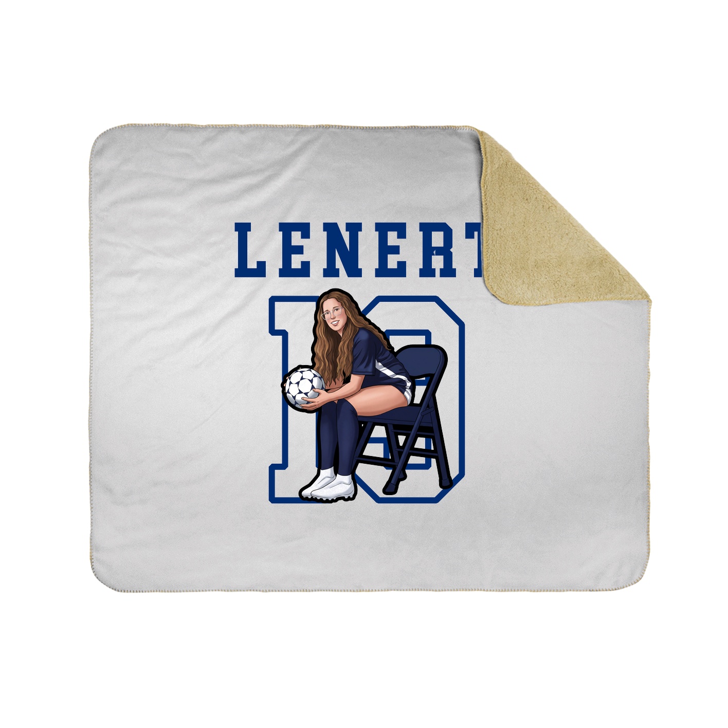 Throw Blanket — Shirsey in White