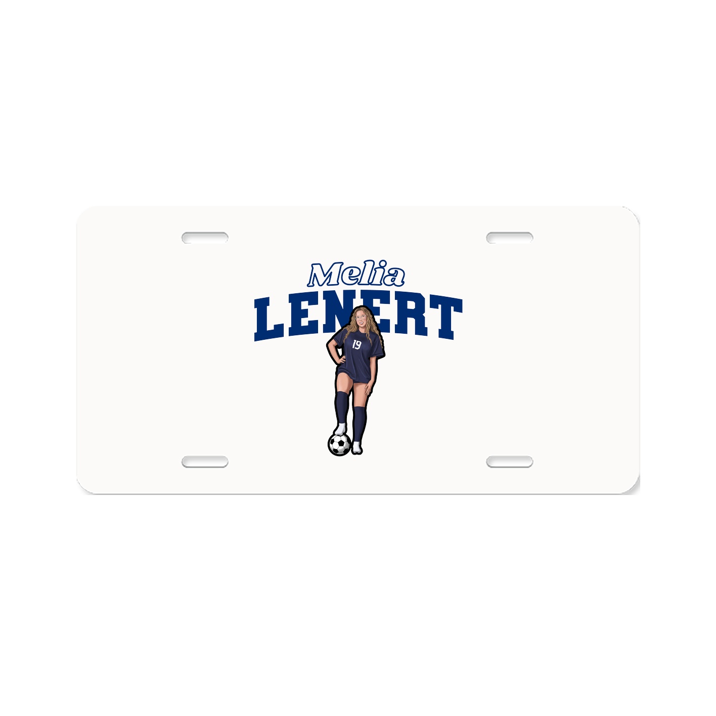 License Plate — Name Arch in Classic