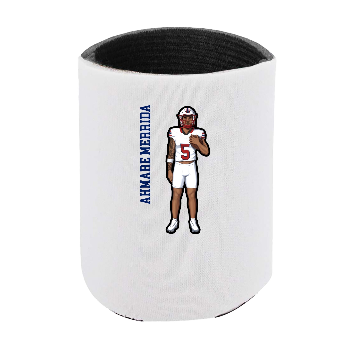 Can Holder — Name Vertical in White