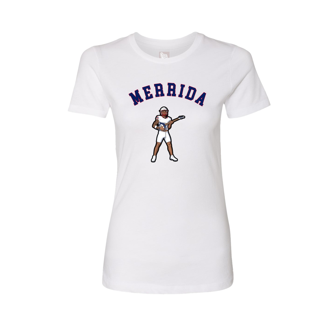 Fitted Women's Tee — Shirsey Arch in White