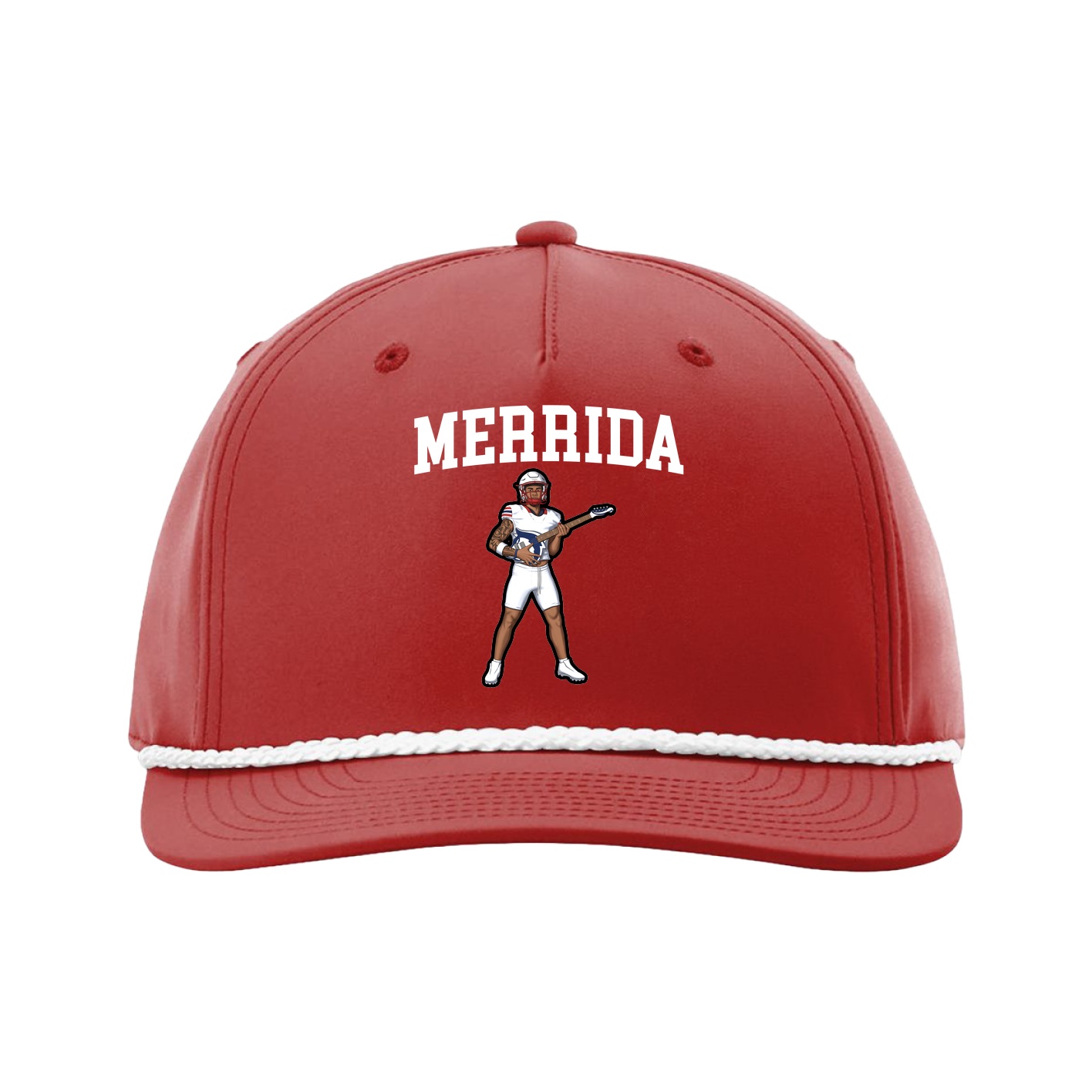 Five-Panel Classic Rope Cap — Shirsey in Red