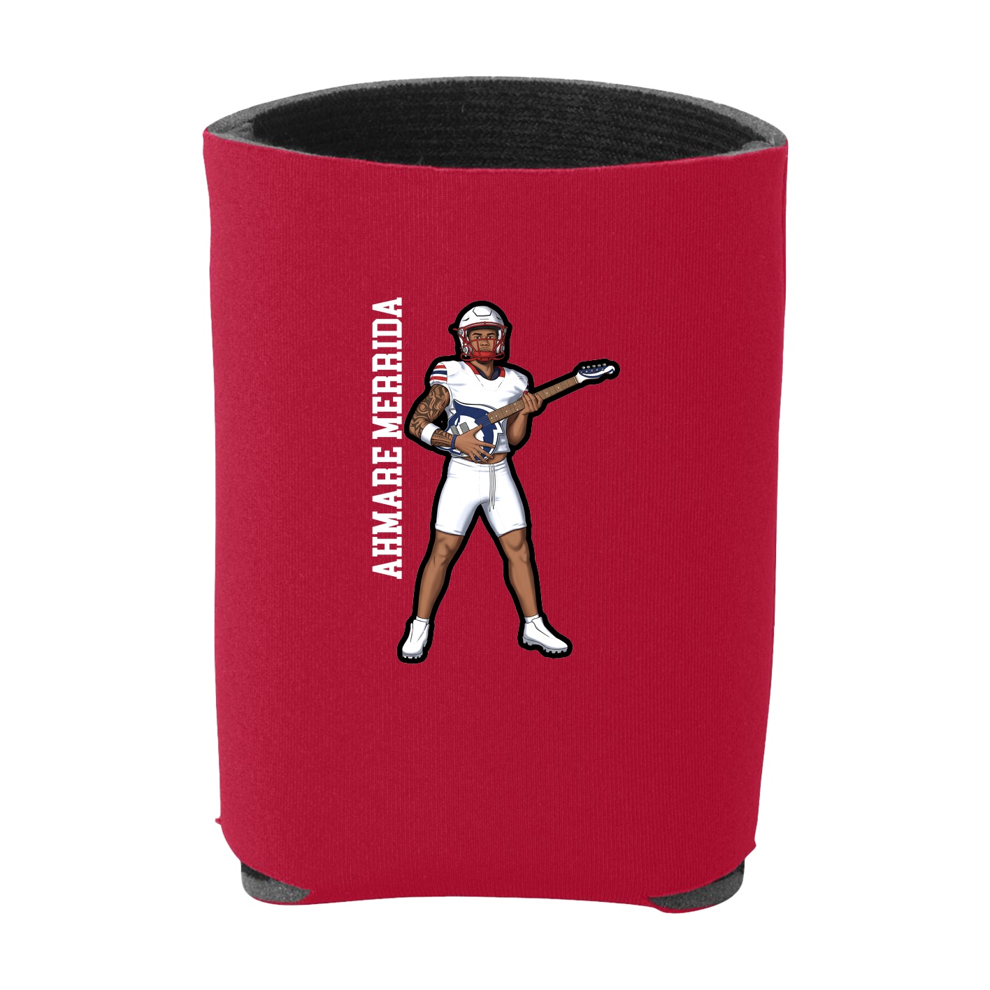 Can Holder — Name Vertical in Red