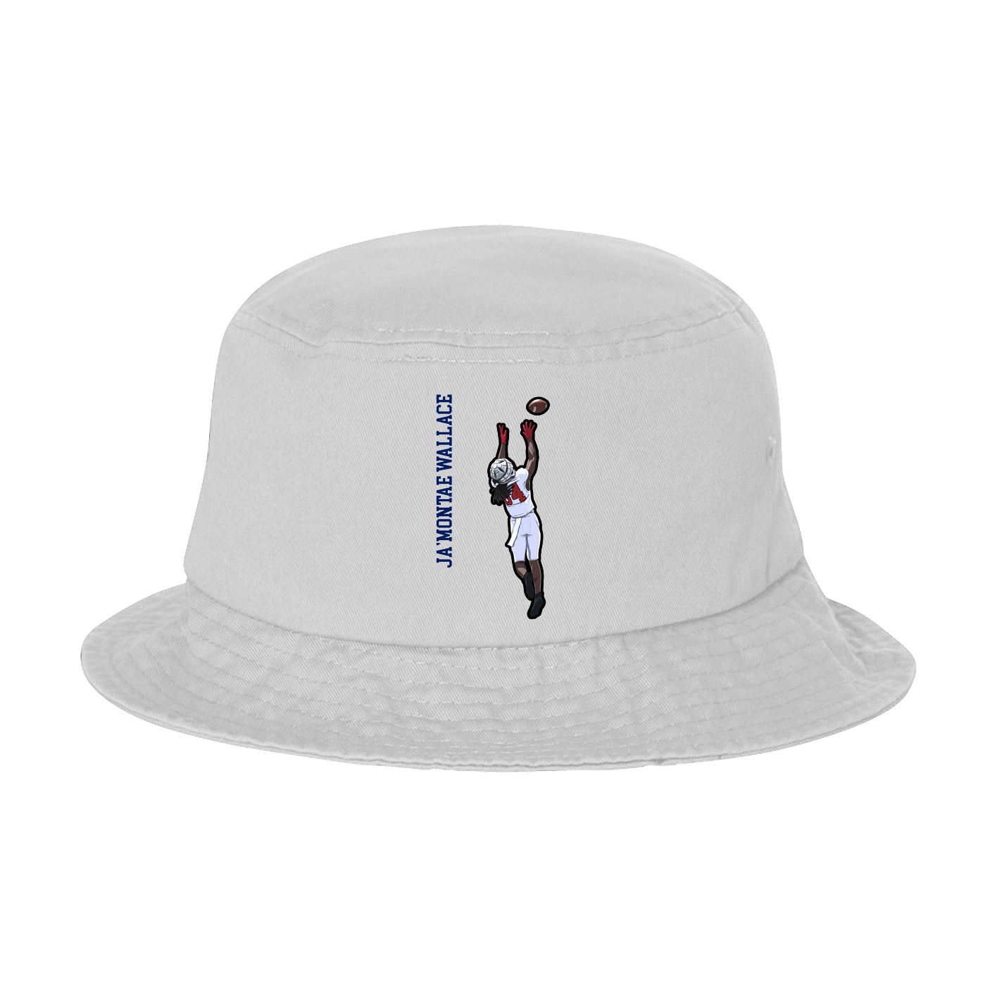 Bucket Cap — Name Vertical in White